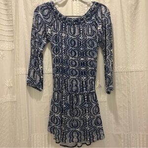 Lucy Love Off the Shoulder Blue Dress